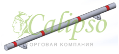 Колесоотбойник металлический КМ-2000/76х3 прямой на двух ножках