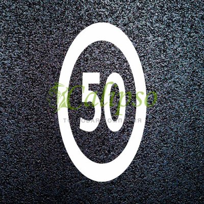 Разметка из термопластика “дублирование запрещающих дорожных знаков 3600*1800”