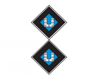 Постоянный предупредительный сигнальный знак - включить ток на электропоезде