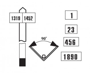 Путевой километровый знак (местный)