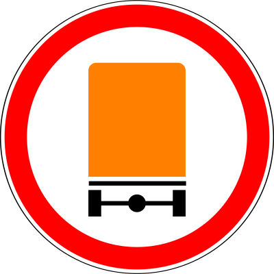 Дорожный знак 3.32 Движение транспортных средств с опасными грузами запрещено