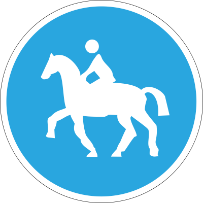 Дорожный знак 4.10.1 Дорожка для всадников