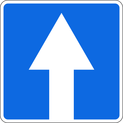 Дорожный знак 5.5 Дорога с односторонним движением