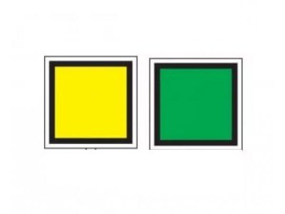 Знак "Переносной сигнал уменьшения скорости"