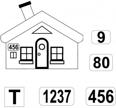 Путевые особые знаки на линейных путевых зданиях